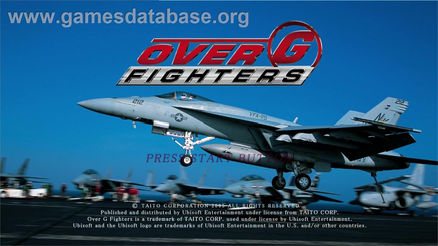 Over G Fighters - Microsoft Xbox 360 - Artwork - Title Screen