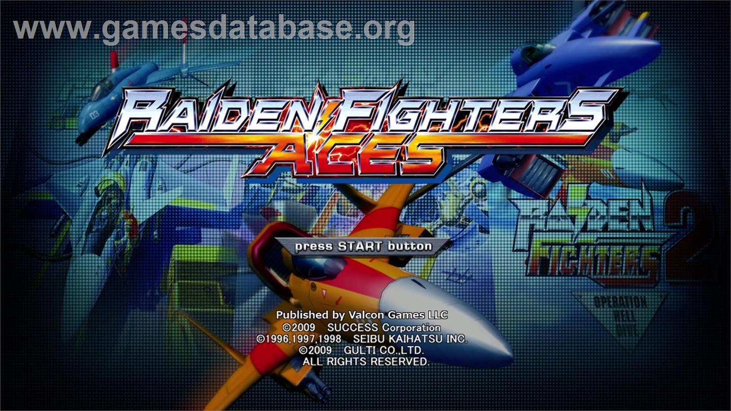 RAIDEN FIGHTERS ACES - Microsoft Xbox 360 - Artwork - Title Screen