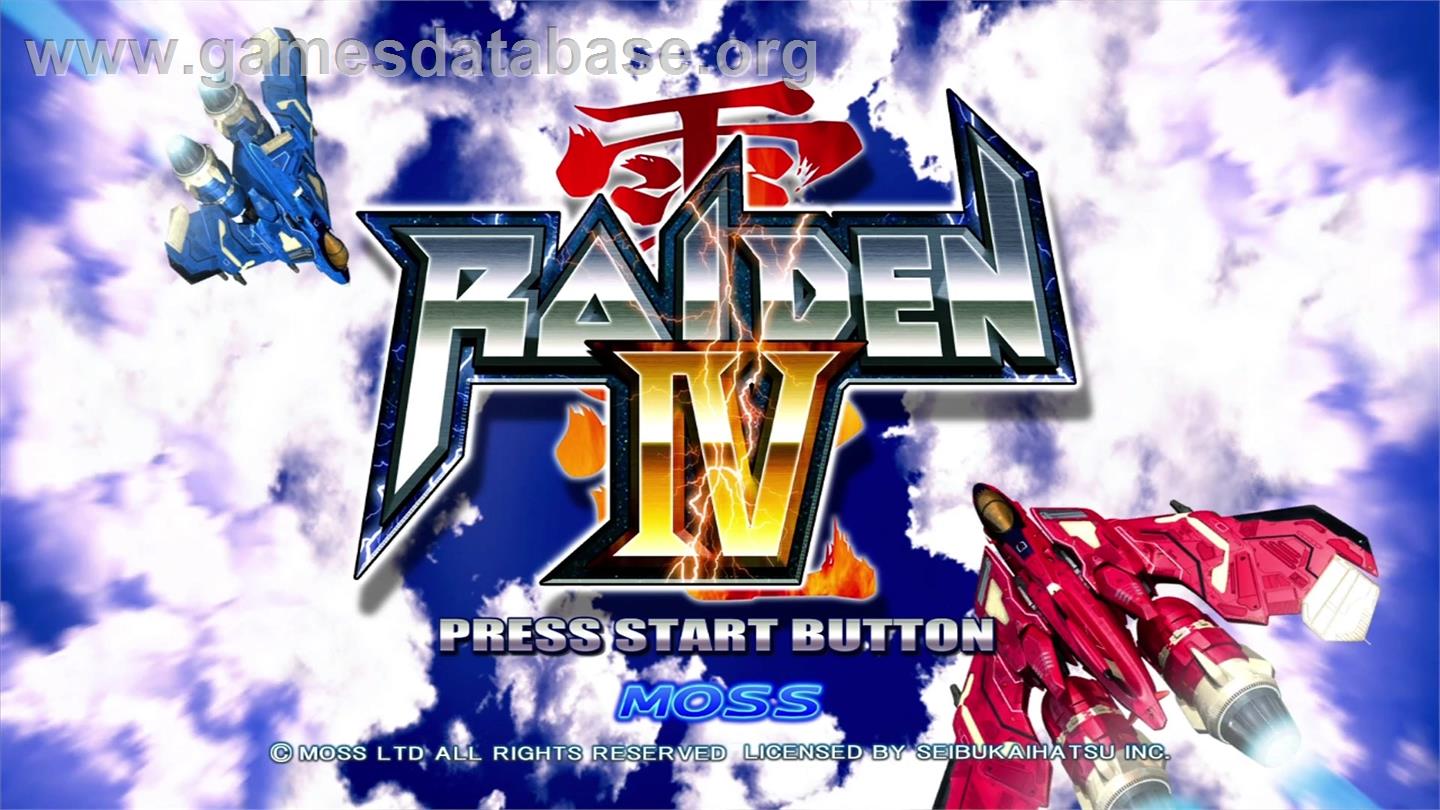 Raiden 4 - Microsoft Xbox 360 - Artwork - Title Screen