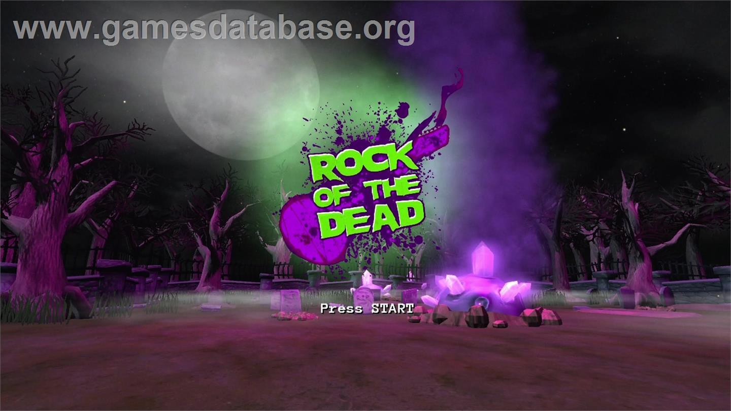 Rock of the Dead - Microsoft Xbox 360 - Artwork - Title Screen