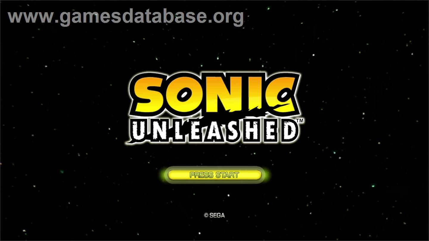 SONIC UNLEASHED - Microsoft Xbox 360 - Artwork - Title Screen