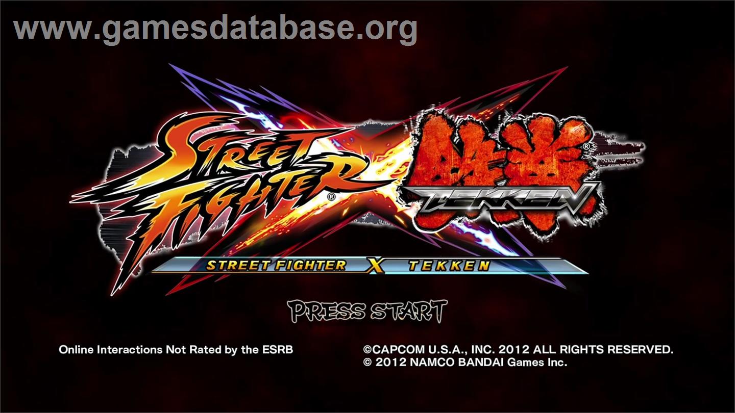 STREET FIGHTER X TEKKEN - Microsoft Xbox 360 - Artwork - Title Screen