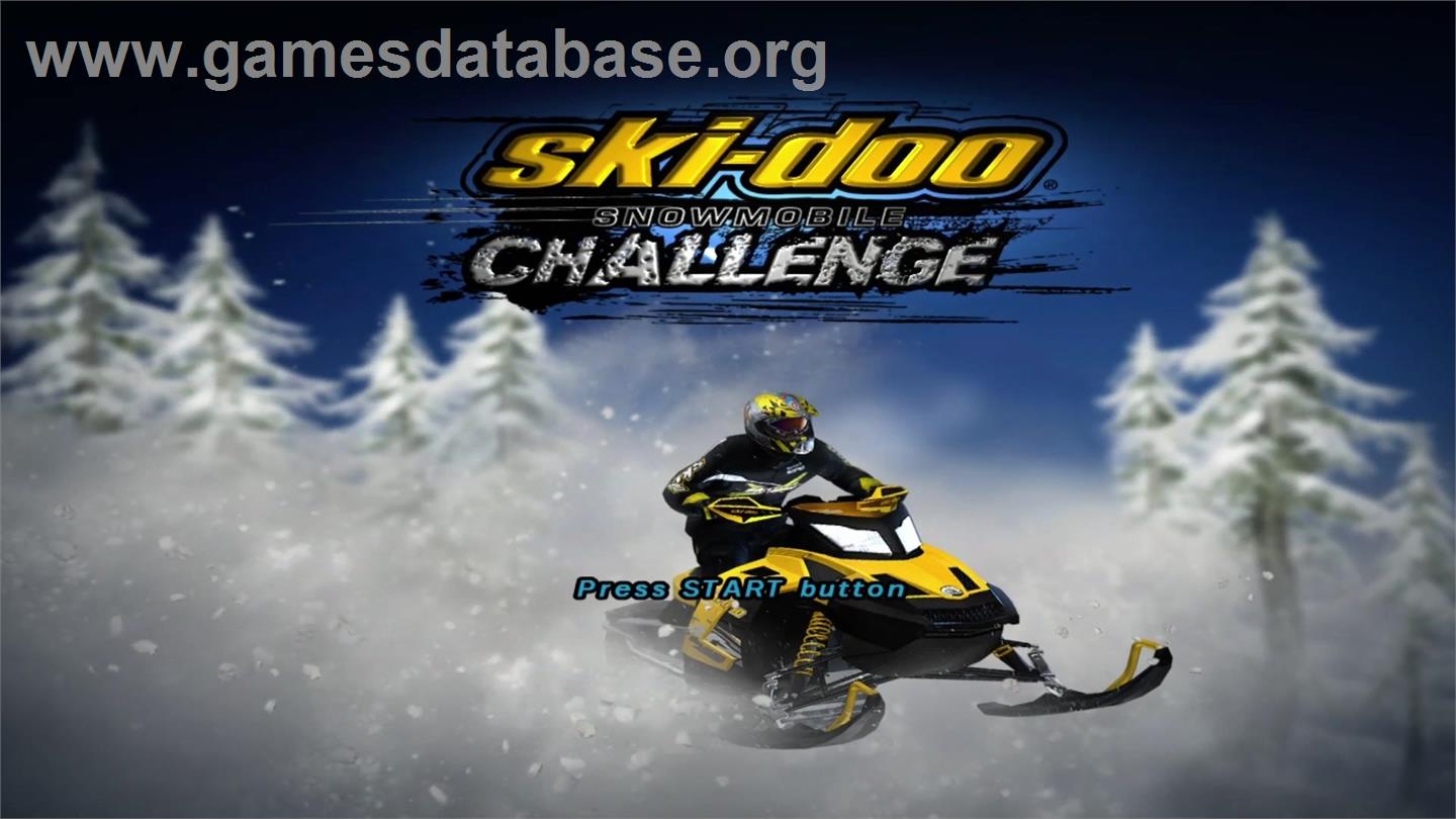 Ski-Doo Snowmobile Challenge - Microsoft Xbox 360 - Artwork - Title Screen