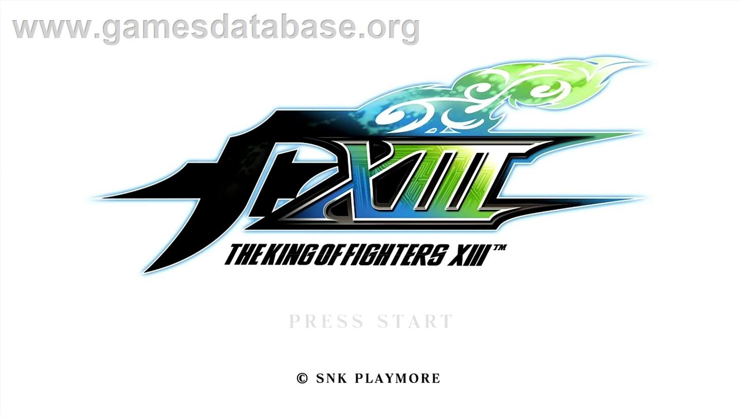 THE KING OF FIGHTERS XIII - Microsoft Xbox 360 - Artwork - Title Screen