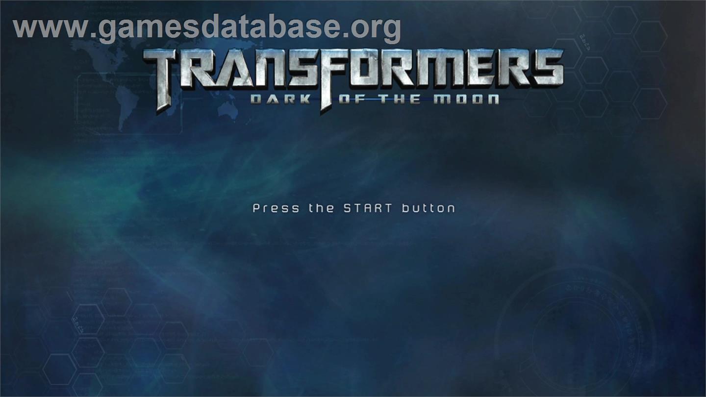 TRANSFORMERS: Dark of the Moon - Microsoft Xbox 360 - Artwork - Title Screen
