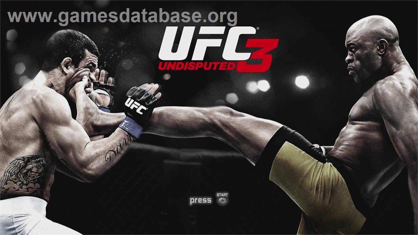 UFC Undisputed 3 - Microsoft Xbox 360 - Artwork - Title Screen