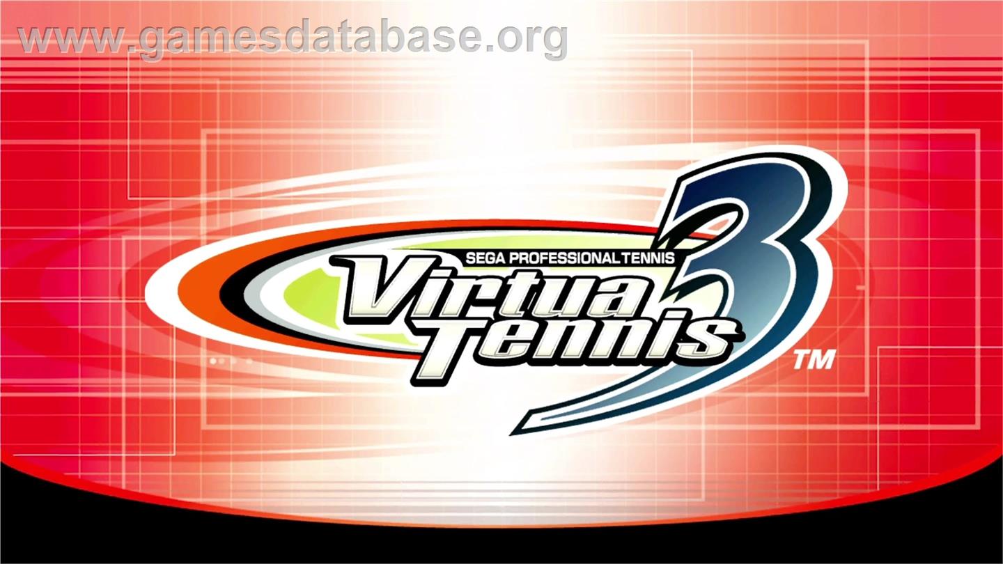 Virtua Tennis 3 - Microsoft Xbox 360 - Artwork - Title Screen