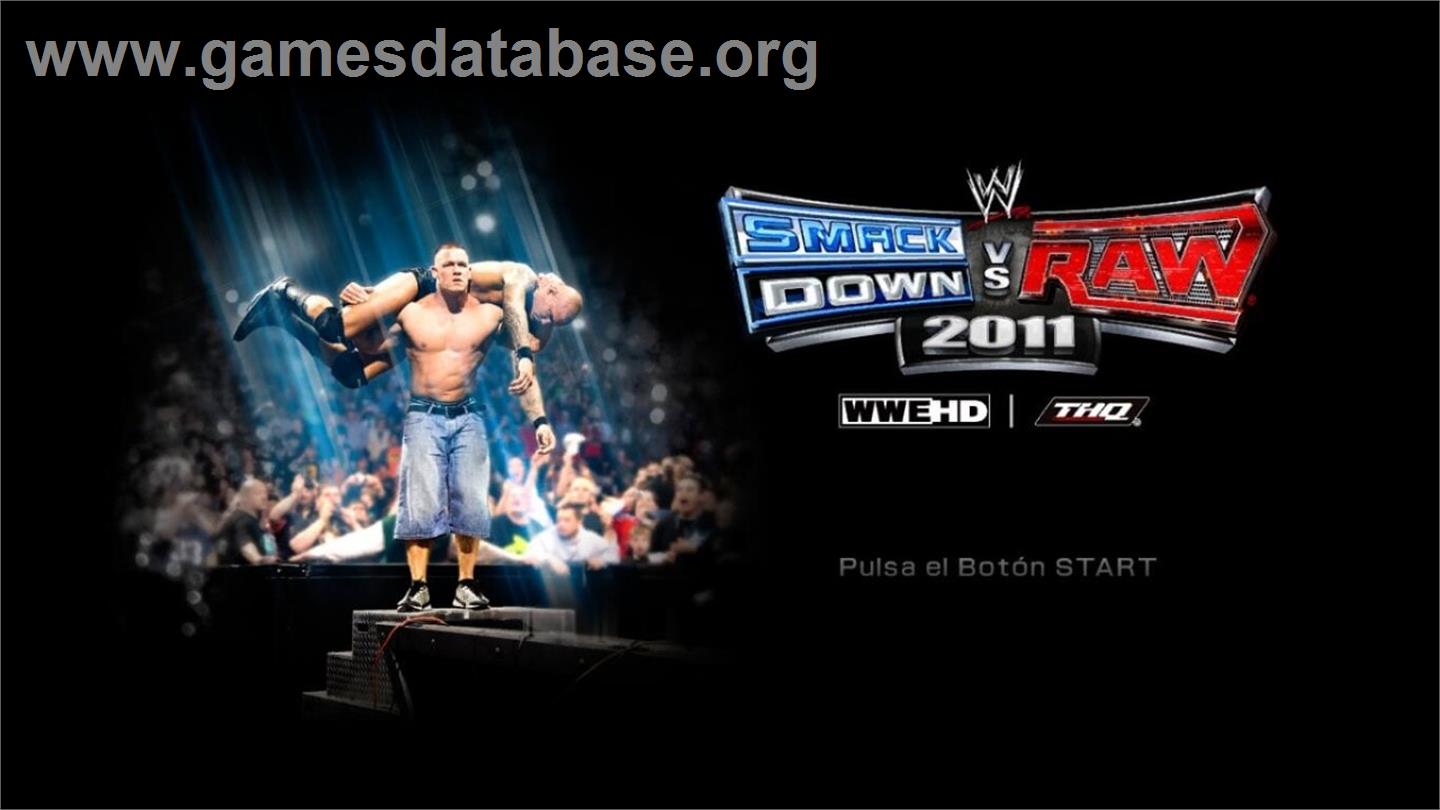WWE Smackdown vs. Raw 2011 - Microsoft Xbox 360 - Artwork - Title Screen