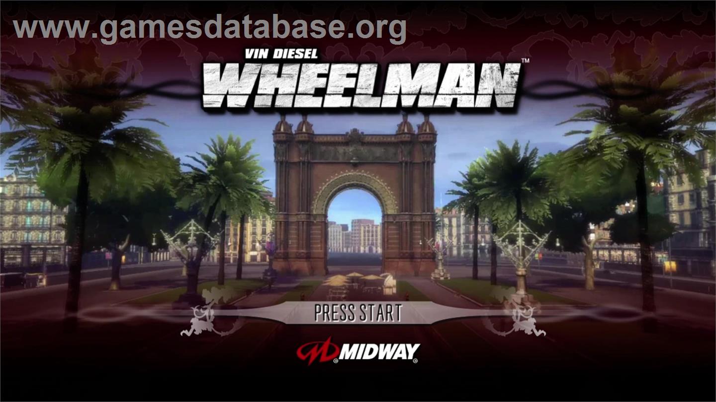 Wheelman - Microsoft Xbox 360 - Artwork - Title Screen