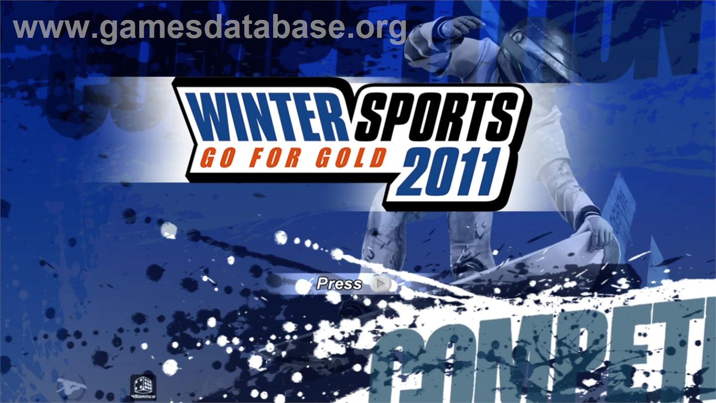 Winter Sports 2011 - Go For Gold - Microsoft Xbox 360 - Artwork - Title Screen