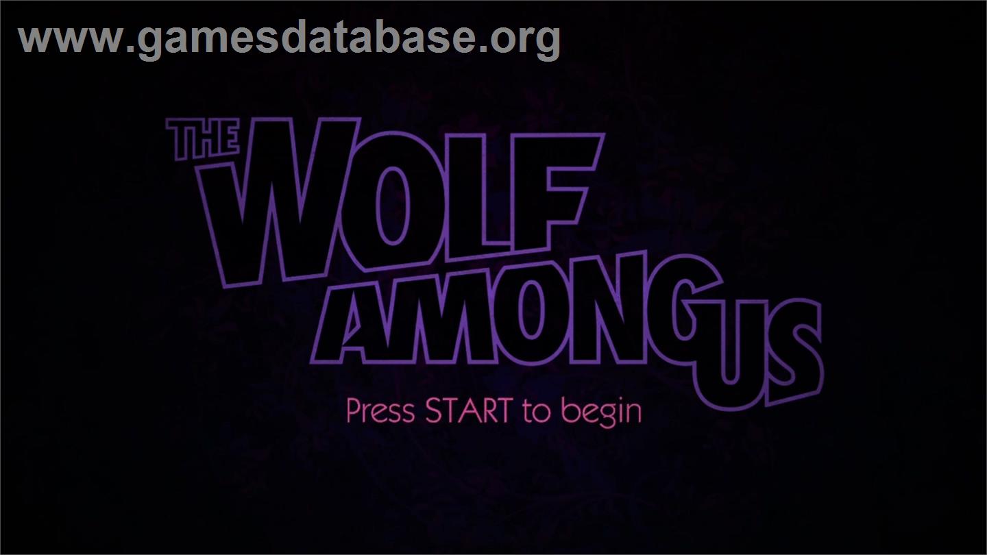 Wolf Among Us, The - Microsoft Xbox 360 - Artwork - Title Screen