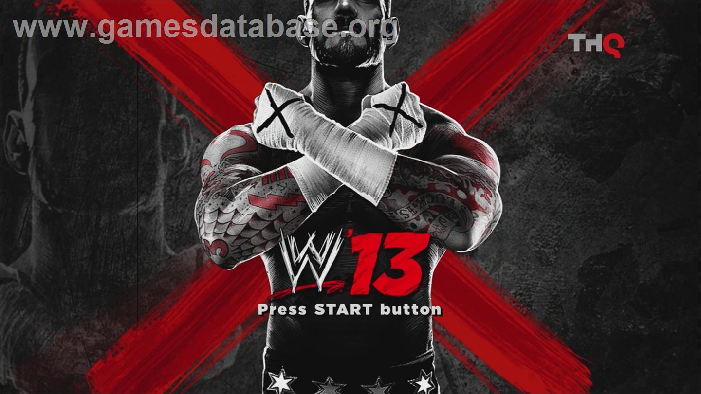 Wwe'13 - Microsoft Xbox 360 - Artwork - Title Screen