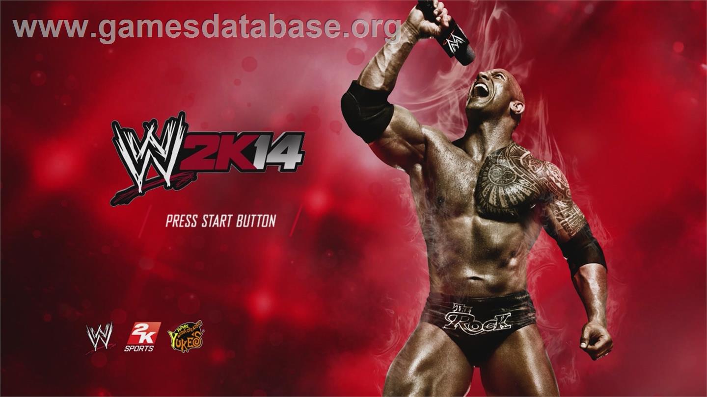 Wwe 2k14 - Microsoft Xbox 360 - Artwork - Title Screen