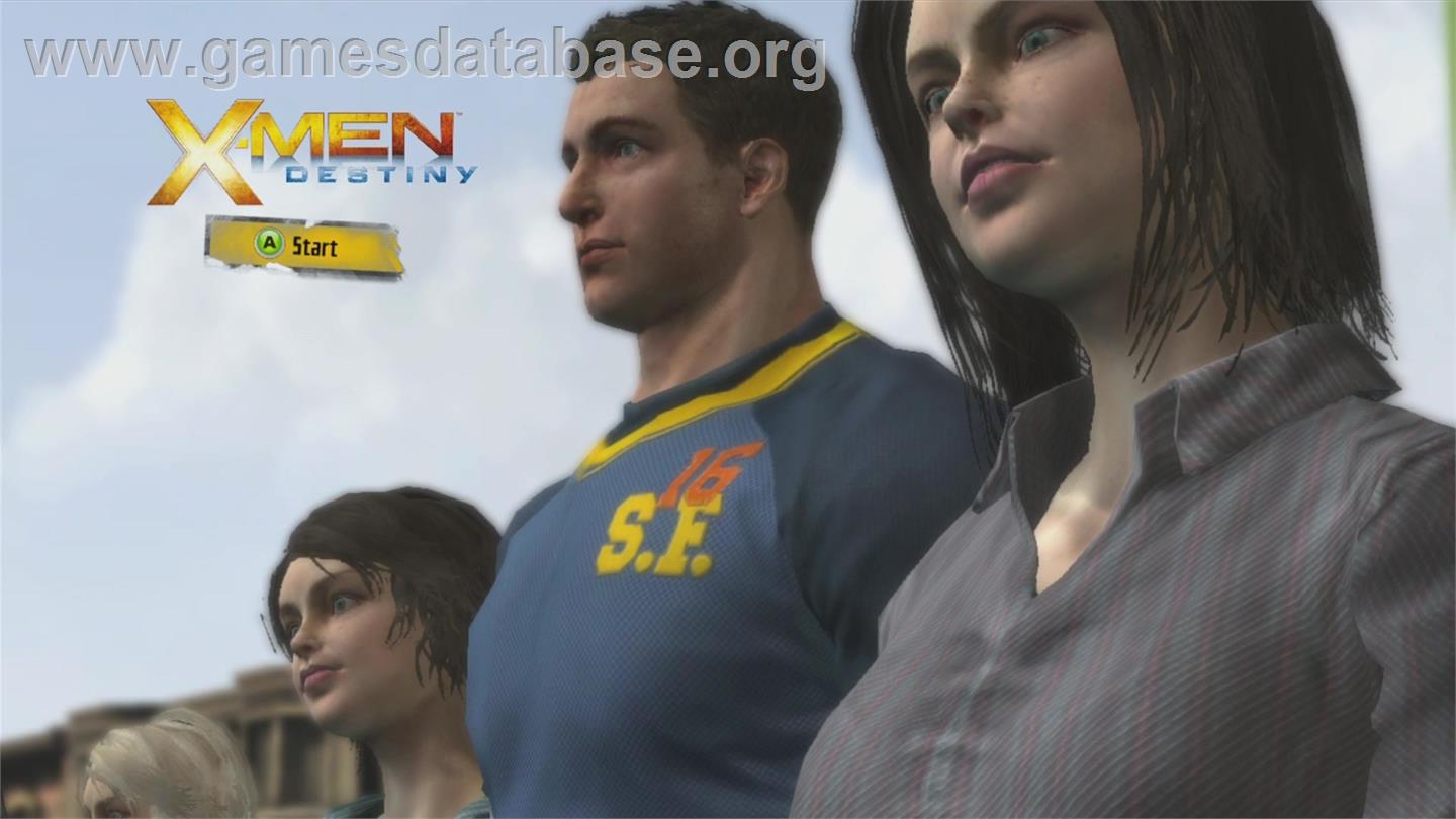 X-Men: Destiny - Microsoft Xbox 360 - Artwork - Title Screen