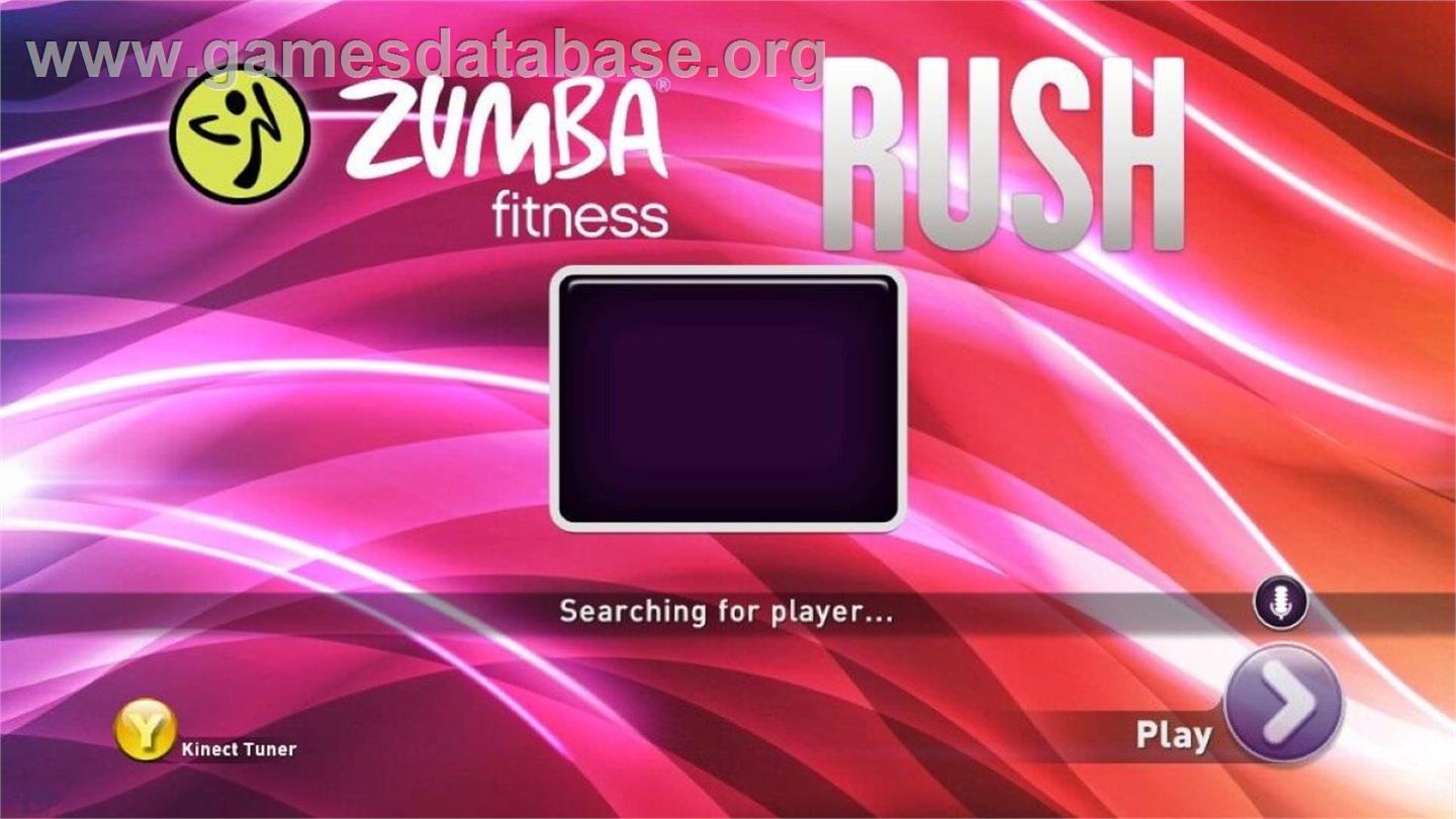 Zumba Fitness: Rush - Microsoft Xbox 360 - Artwork - Title Screen