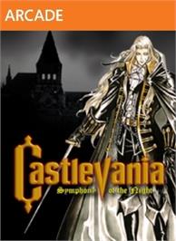 Box cover for Castlevania: SOTN on the Microsoft Xbox Live Arcade.