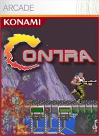 Box cover for Contra on the Microsoft Xbox Live Arcade.