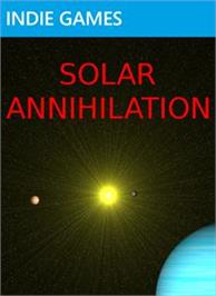 Box cover for SOLAR ANNIHILATION on the Microsoft Xbox Live Arcade.