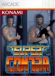 Box cover for Super Contra on the Microsoft Xbox Live Arcade.