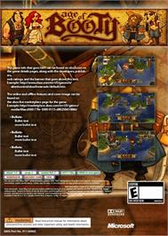 Box back cover for Age of Booty on the Microsoft Xbox Live Arcade.