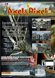 Box back cover for Axel & Pixel on the Microsoft Xbox Live Arcade.