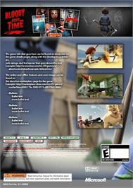 Box back cover for Bloody Good Time on the Microsoft Xbox Live Arcade.