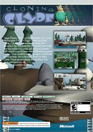 Box back cover for Cloning Clyde on the Microsoft Xbox Live Arcade.