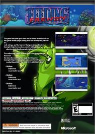Box back cover for Feeding Frenzy on the Microsoft Xbox Live Arcade.