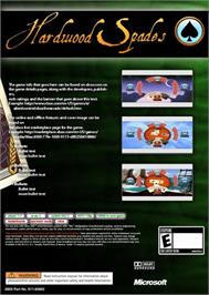 Box back cover for Hardwood Spades on the Microsoft Xbox Live Arcade.