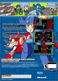 Box back cover for MEGA MAN 9 on the Microsoft Xbox Live Arcade.