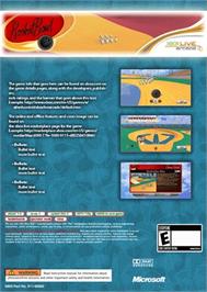 Box back cover for RocketBowl on the Microsoft Xbox Live Arcade.