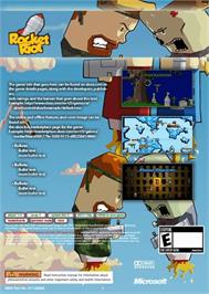 Box back cover for Rocket Riot on the Microsoft Xbox Live Arcade.