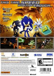 Box back cover for Sonic & Knuckles on the Microsoft Xbox Live Arcade.