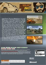 Box back cover for Vigilante 8 Arcade on the Microsoft Xbox Live Arcade.