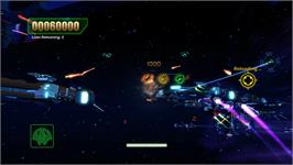 In game image of Aces of the Galaxy on the Microsoft Xbox Live Arcade.
