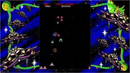 In game image of GALAGA on the Microsoft Xbox Live Arcade.