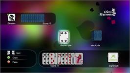 In game image of Gin Rummy on the Microsoft Xbox Live Arcade.