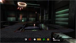 In game image of Quake Arena Arcade on the Microsoft Xbox Live Arcade.