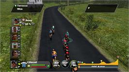 In game image of Tour de France 2009 on the Microsoft Xbox Live Arcade.