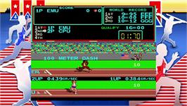 In game image of Track and Field on the Microsoft Xbox Live Arcade.