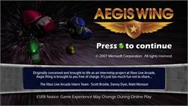 Title screen of ??????????? on the Microsoft Xbox Live Arcade.