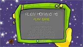Title screen of Alien Hominid HD on the Microsoft Xbox Live Arcade.