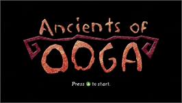 Title screen of Ancients of Ooga on the Microsoft Xbox Live Arcade.