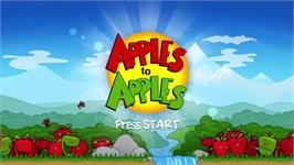Title screen of Apples to Apples on the Microsoft Xbox Live Arcade.