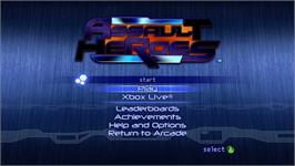 Title screen of Assault Heroes on the Microsoft Xbox Live Arcade.