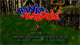 Title screen of Banjo-Kazooie on the Microsoft Xbox Live Arcade.