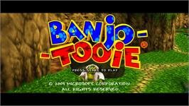 Title screen of Banjo-Tooie on the Microsoft Xbox Live Arcade.