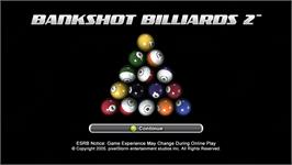 Title screen of Bankshot Billiards 2 on the Microsoft Xbox Live Arcade.