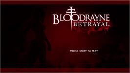 Title screen of BloodRayne: Betrayal on the Microsoft Xbox Live Arcade.