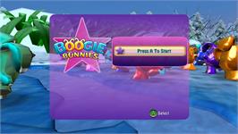 Title screen of Boogie Bunnies on the Microsoft Xbox Live Arcade.